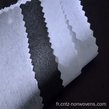 Tissu non tissé non tissé de liaison chimique interlinnée à 100% en polyester